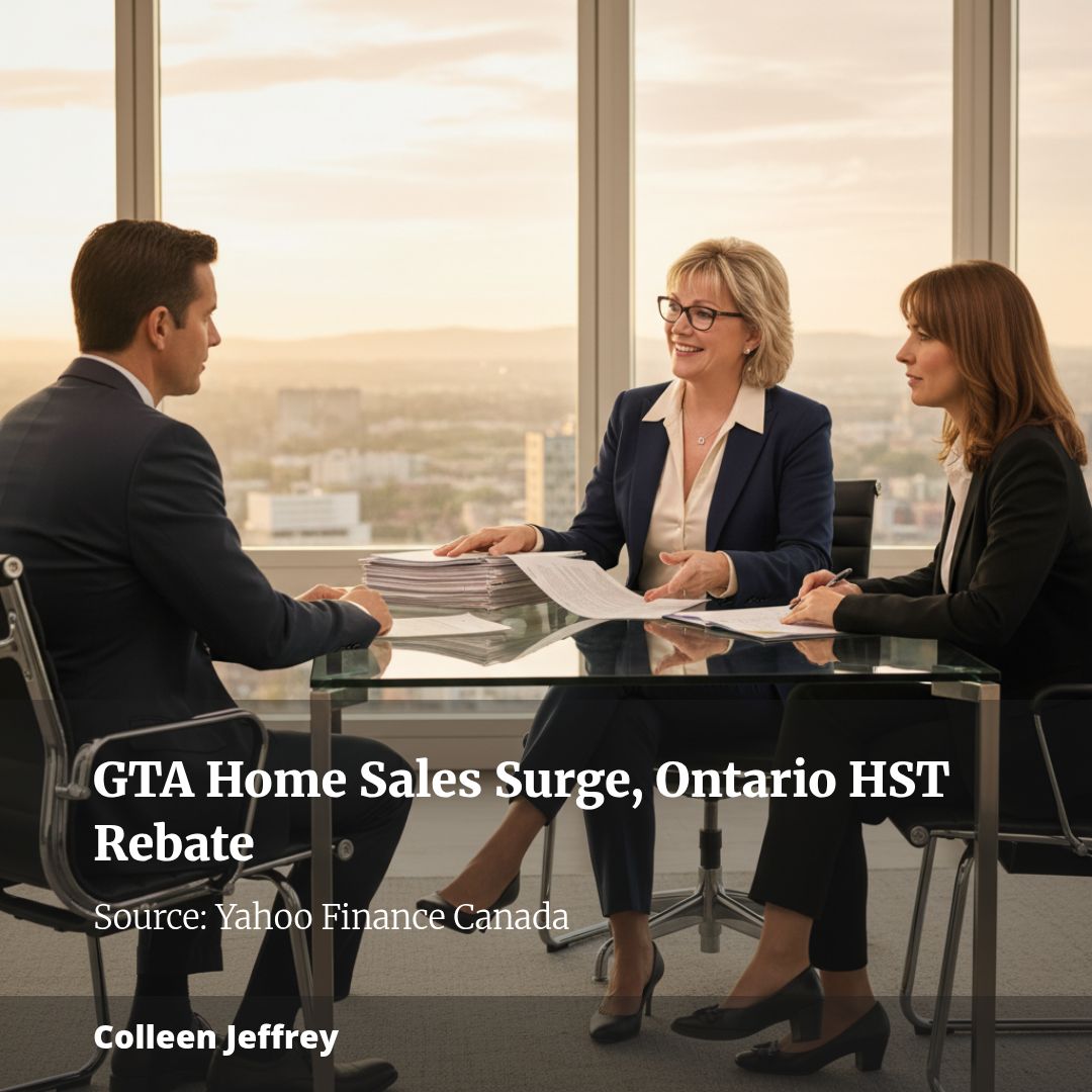 Ontario’s $130K HST rebate absorbs tariff costs as GTA single-family home sales hit 47% above the 10-year average